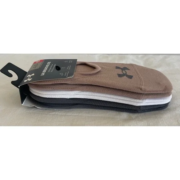 Under Armour UA Breathe Lite 6 Pack Womens Ultra Low No Show Socks Blush 1365291 - Picture 2 of 3